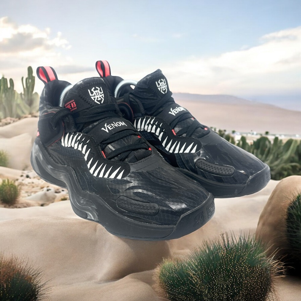 Adidas D.O.N. Issue 3 Marvel Venom Mens Size 7 Black GZ5495 Basketball Shoes